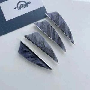 50 Pcs 2Inch Ink Painting Shield Arrow Feathers Fletches RW - Picture 1 of 19