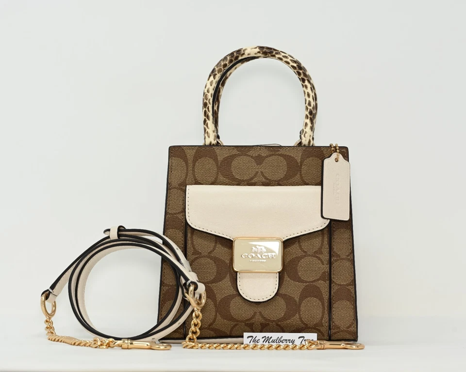 Coach C7227 Mini Pepper Crossbody In Signature Canvas In Light Khaki Chalk Multi