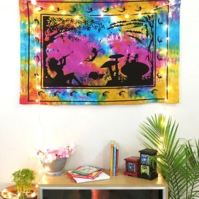 Mandala Fairy Wall Hanging Art Tapestry Hippie Home Decor Hanging Indian Poster - Image 1 of 2