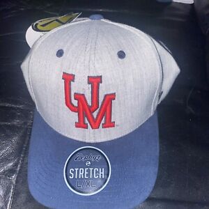 RARE Maryland Terrapins M Logo Stretch Fit L/XL Hat Cap BLUE/ Gray NCAA Zephyr