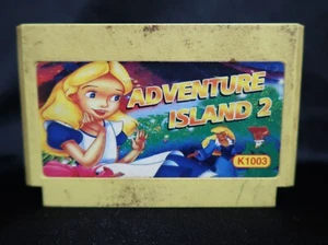 Adventure Island 2 K1003 - Famiclone Famicom Pegasus 60 pin Nes 8 bit Cartridge - Picture 1 of 3