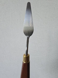 Artists Palette Knife - Metal & Wood Tool for Acrylic Oil Texture Painting - Picture 1 of 4