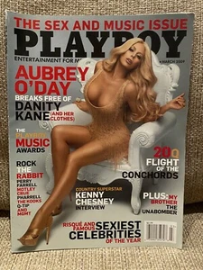 Playboy March 2009 Aubrey O'Day NUDE Jennifer Pershing Kenny Chesney Magazine - Picture 1 of 2