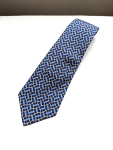 Corbata de seda para hombre Polo Ralph Lauren hecha a mano en EE. UU. azul y azul marino - Imagen 1 de 5