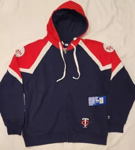 Women's Starter Minnesota Twins Hail Mary Full-Zip Hoodie Sz XL - Picture 1 of 5