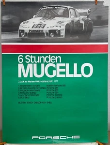 VINTAGE ORIGINAL 1977 MARTINI PORSCHE 935 6 STUNDEN MUGELLO RACING POSTER 30X40 - Bild 1 von 5