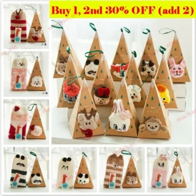 Christmas Soft Ladies Fluffy Lounge Cosy Bed Socks Winter Warm Gift Bag UK - Image 1 of 4