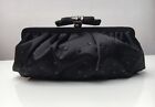 ELEGANT COAST BLACK CLUTCH BAG WITH SEQUINS AND A CHAIN - PERFECT CONDITION