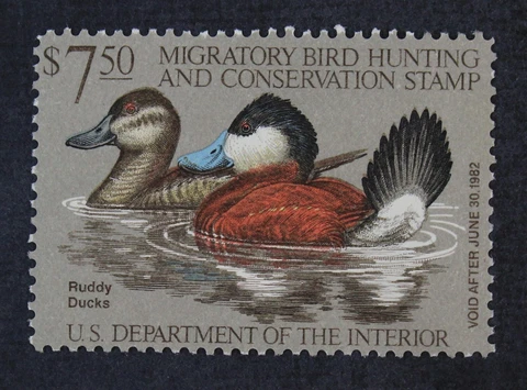 CKStamps : US Stamps Scott #RW48 $7.5 Duck Mint NH OG 1981 $12.5 Cover
