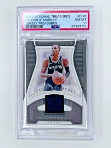 2021 NATIONAL TREASURES #DJM DEJOUNTE MURRAY GU JERSEY TREASURES /99 Low Pop 1/1 - Picture 1 of 2