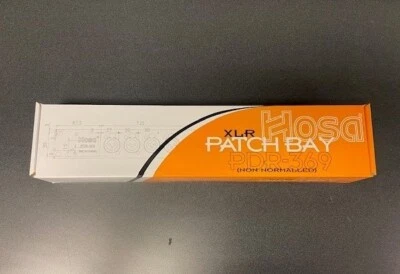 HOSA TECHNOLOGY Hosa PDR-369 12-point XLR Balanced Patchbay-***New***