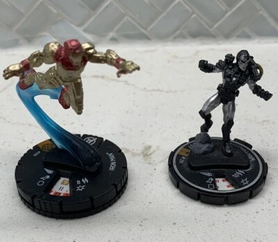 HeroClix Marvel 2x IRON MAN Iron Man 3 Movie Tony Stark Common Wizkids Pack of 2 - Image 1 of 4