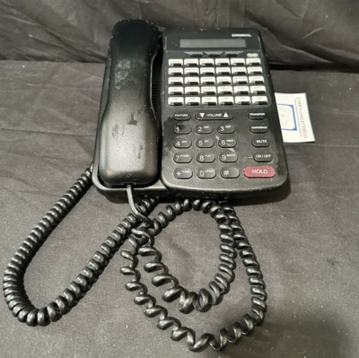 Comdial DX-80 7260-00 30-Button Digital Black Vertical Phone Black Untested - Image 1 of 4