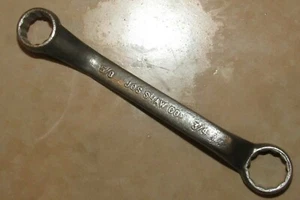 Antique Joseph Shaw Co. 5/8" 3/4" Combination Offset Box Wrench - Picture 1 of 2