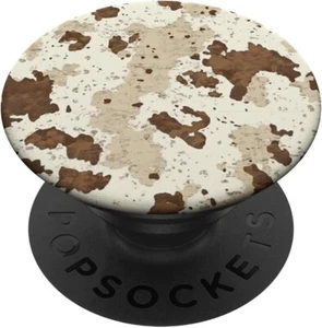 Rustikales Rindsleder hellbraun Western Style Tierfell Muster PopSockets selbstklebend PopGrip - Bild 1 von 8