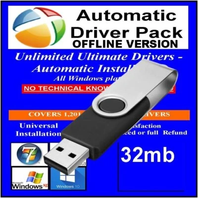 Windows Driver Pack Solutions without Internet Install Update XP 7/8/10/11  USB - Image 1 of 2
