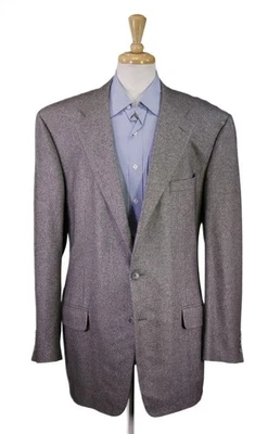 Blazer Abrigo Deportivo Ermenegildo Zegna Gris Tejido Cachemira Seda 48L Foto 1 de 4