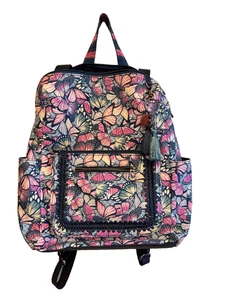 Sakroots Loyola Backpack Butterfly Print In Bloom By Danielle Foye 15” - Picture 1 of 12