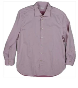 KITON Mens Solid Pink Dress Shirt Size 17/43 New - Picture 1 of 5