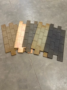 Wornbrick Running Bond concrete stamp mat floppies by Walttools (seconds) - Picture 1 of 3