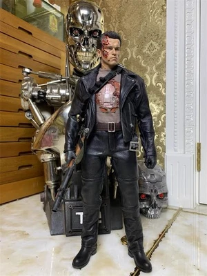 Terminator T800 Arnold Battle Damage Version Head Sculpt for 1/4 Action Figure - Image 1 of 4