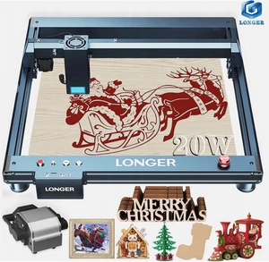 Longer Laser B1 20W Lasergravurgerät Laser-Gravierer Laserschneider 36000mm/min - Bild 1 von 17