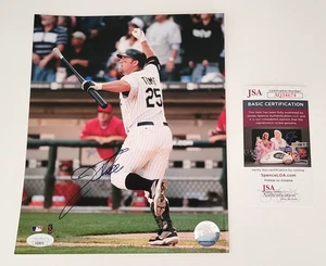 JIM THOME Signed 8x10 Photo Chicago White Sox Autographed Photo - JSA AQ34674 - Picture 1 of 2