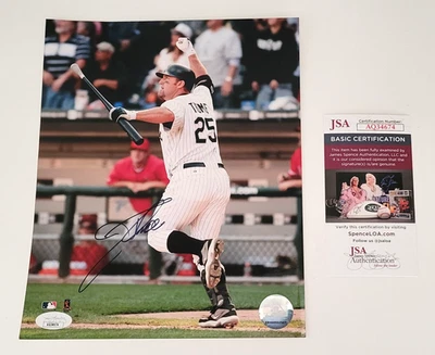 JIM THOME Signed 8x10 Photo Chicago White Sox Autographed Photo - JSA AQ34674 - Image 1 of 2