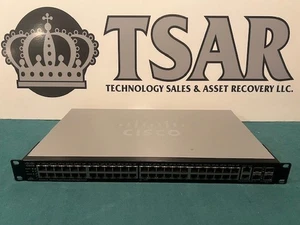 Cisco SG500-52 50 port 10/1000 stackable Switch w/2 combo mini-GBIC ports - Picture 1 of 8