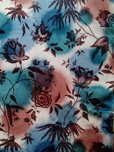 Remnant MADDER CHINTZ  A Liberty of London Tana Lawn cotton approx 67 x 13 cm - Picture 1 of 5