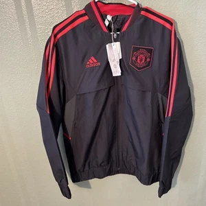 NWT Size M - Manchester United adidas 2021-22 Authentic Anthem Jacket GR3901 - Picture 1 of 5