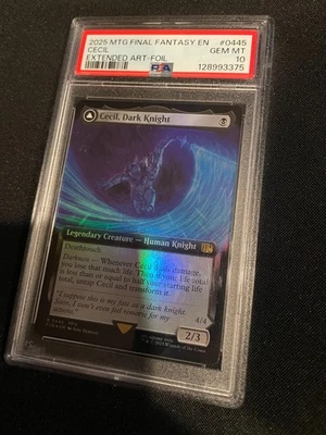 Cecil Dark Knight/Redeemed Paladin Final Fantasy Extended Art Foil 0445 PSA 10! - Image 1 of 4