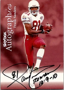 1999 Skybox Premium FRANK SANDERS Arizona Cardinals AUTOGRAPHICS AUTO - Picture 1 of 2