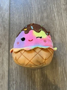 Peluche cono gofre helado Squishmallow Glady the Rainbow 5 pulgadas - Imagen 1 de 6