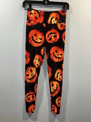 Leggings No Boundaries Negro Naranja Jack O'Lantern Calabaza Halloween Talla XXS/XS Foto 1 de 3
