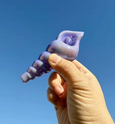 4.5 inch Blown Glass Herb Smoking Pipe Ceremonial Tobacco Pipe, Glass Pipe - Image 1 of 2