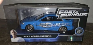 Fast & Furious Mia's Acura Integra by Jada 1:24 Diecast Model Car 30739 Blue - Picture 1 of 6