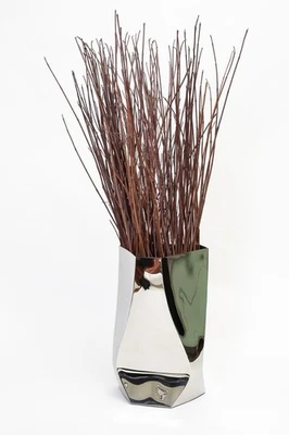 Michael Aram Vintage metal handmade floor vase/wastebasket- rare designer piece - Image 1 of 4