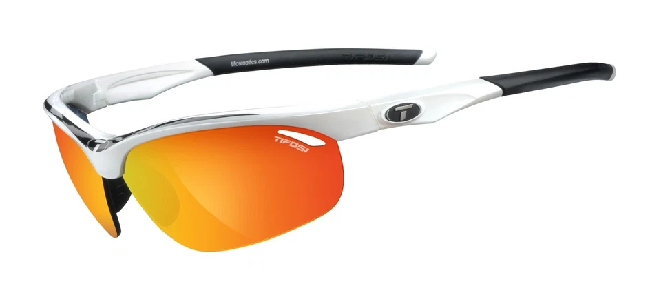 Tifosi Veloce, White/Black with Smoke Red/AC Red/Clear Lenses #1040104803 - Image 1 of 4