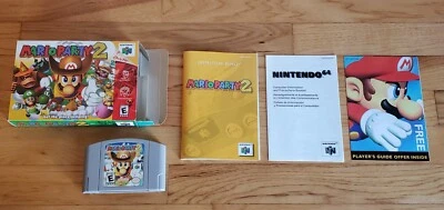 Mario Party 2 II Nintendo 64 N64 Game Complete CIB Manual Box AUTHENTIC Lot !!!! - Image 1 of 4