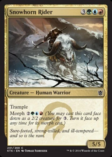 Khans of Tarkir - Snowhorn Rider - Foil - Image 1 of 1