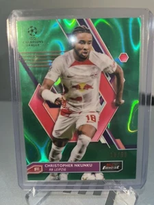 Christopher Nkunku Topps Finest 2023 Green Refractor /99 Card Leipzig - Picture 1 of 2