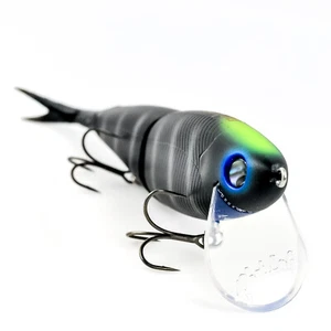 PHAT LAB Nekosogi DSR Slow Float Lip Jointed Swimbait 7,25" 2oz - MAT BLACK GILL - Bild 1 von 12
