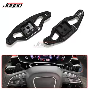 2019-2022 For AUDI Q8 SQ8 RSQ8 S line Sport Carbon Steering Wheel Paddle Shifter - Picture 1 of 9