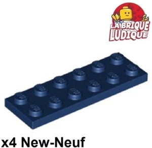 LEGO 4x Platte 2x6 6x2 Blau Dunkel- / Dark Blau 3795 Neu - Bild 1 von 1