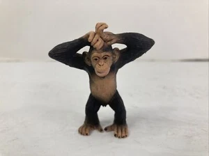 Schleich SCIMPANZÉ JUVENILE bambino 2012 personaggio animale scimpanzé in pensione - Foto 1 di 5