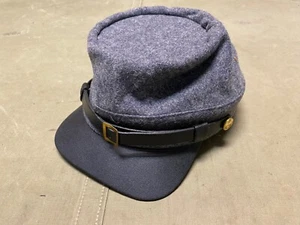 GUERRA CIVIL INFANTERÍA CONFEDERADA KEPI GORRA FORRAJE-XLARGE - Imagen 1 de 4