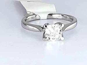 Cushion Solitaire Labgrown Diamond Engagement Ring Platinum 1.04 Ct - Picture 1 of 10