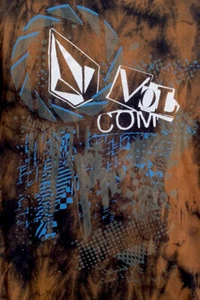Volcom Stone Vintage Custom Bleach Tie Dyed Men’s Black T Shirt Size M - Picture 1 of 5
