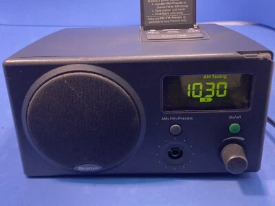 Boston Acoustics Recepter Radio AM FM Dual Alarm Clock Radio w/ Antenna. READ!!! - Image 1 of 4